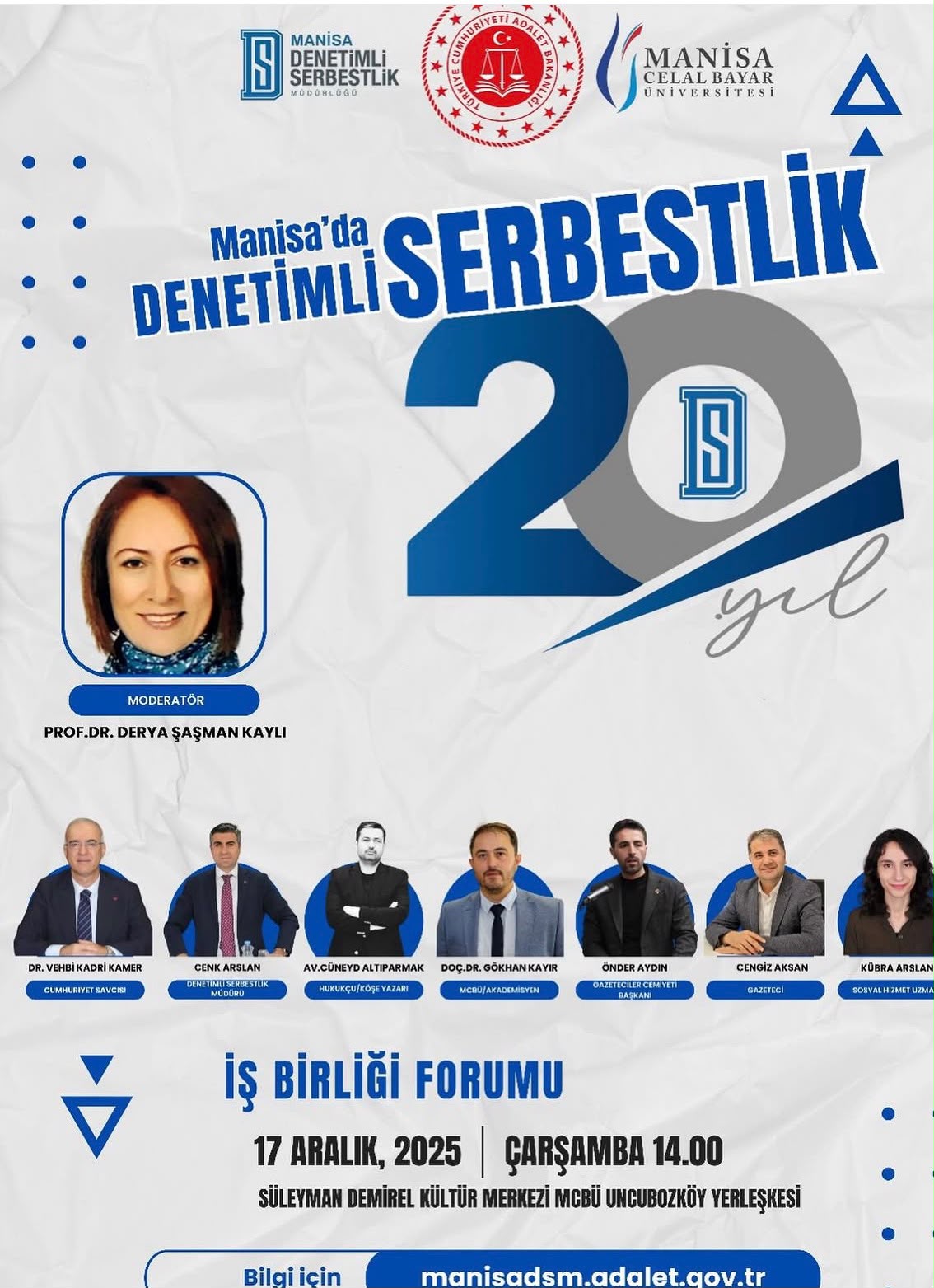 Manisa’da Denetimli Serbestlik 20. Yıl İş Birliği Forumu